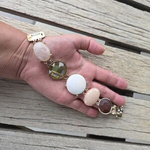 Chico's Chunky Goldtone Large Bead Bracelet